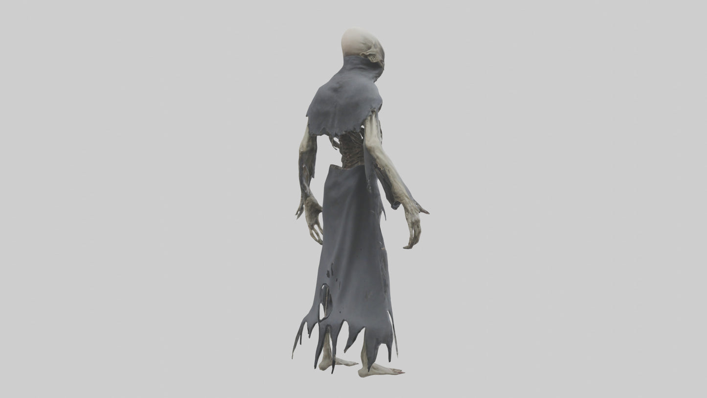 Creeping death model VR / AR / low-poly