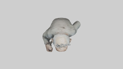 Creepy old man model VR / AR / low-poly