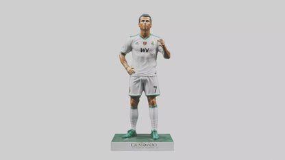 3D model Cristiano Ronaldo statue model VR / AR / low-poly