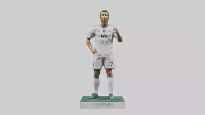 3D model Cristiano Ronaldo statue model VR / AR / low-poly