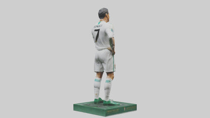 3D model Cristiano Ronaldo statue model VR / AR / low-poly