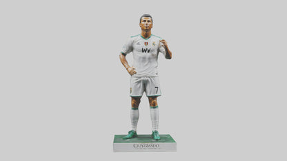 3D model Cristiano Ronaldo statue model VR / AR / low-poly