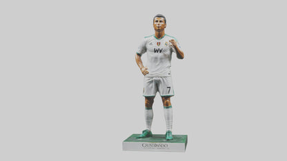 3D model Cristiano Ronaldo statue model VR / AR / low-poly