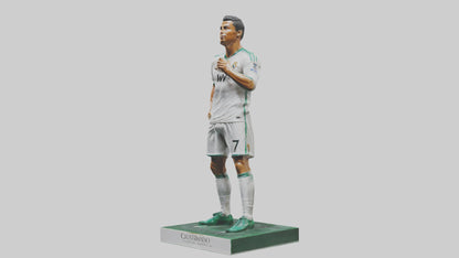 3D model Cristiano Ronaldo statue model VR / AR / low-poly
