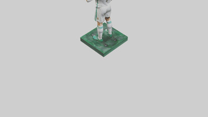 3D model Cristiano Ronaldo statue model VR / AR / low-poly