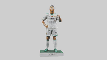 3D model Cristiano Ronaldo statue model VR / AR / low-poly
