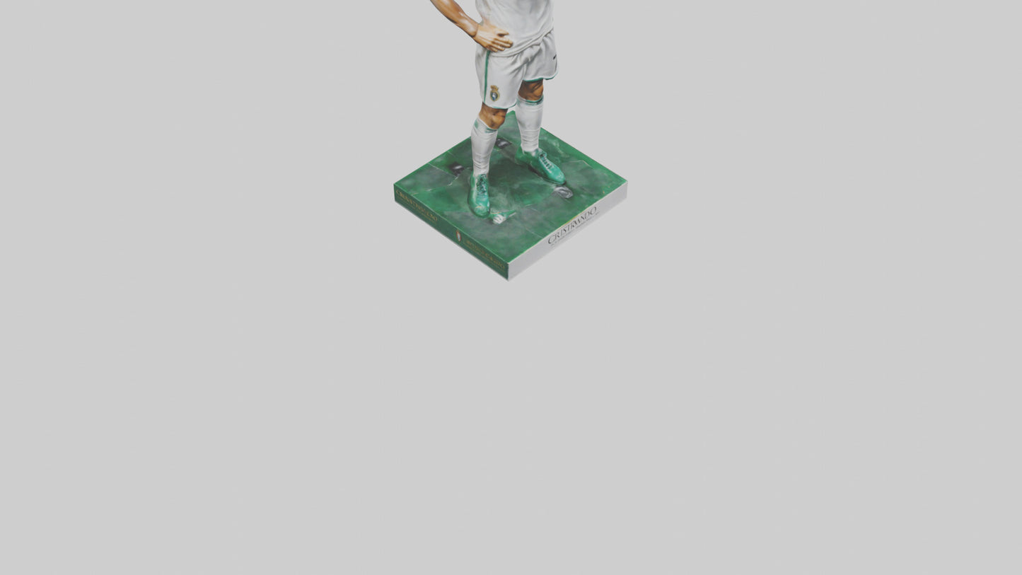 3D model Cristiano Ronaldo statue model VR / AR / low-poly