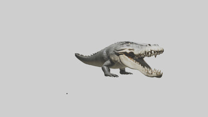 Crocodile Jaws VR / AR / low-poly