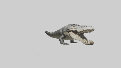 Crocodile Jaws VR / AR / low-poly