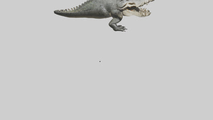 Crocodile Jaws VR / AR / low-poly