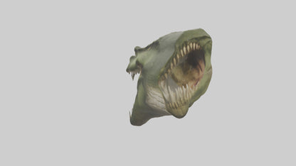 3D model Crocodile Jaws Model VR / AR / low-poly