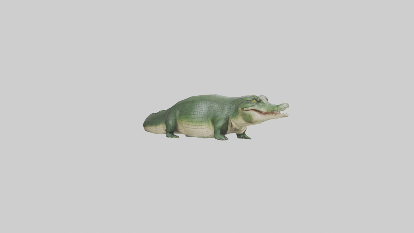 3D model Crocodile Scales Model VR / AR / low-poly
