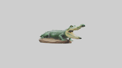 3D model Crocodile statue model VR / AR / low-poly