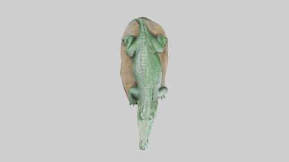 3D model Crocodile statue model VR / AR / low-poly