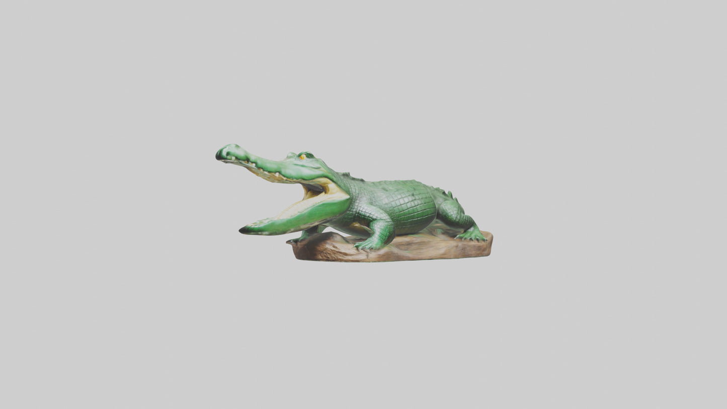 3D model Crocodile statue model VR / AR / low-poly