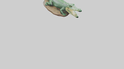 3D model Crocodile statue model VR / AR / low-poly