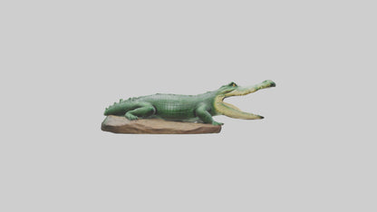 3D model Crocodile statue model VR / AR / low-poly
