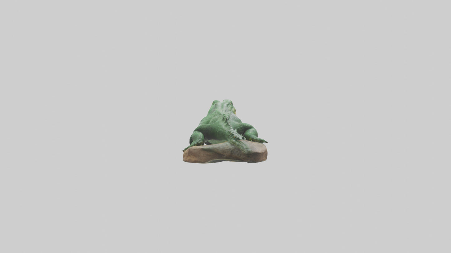 3D model Crocodile statue model VR / AR / low-poly