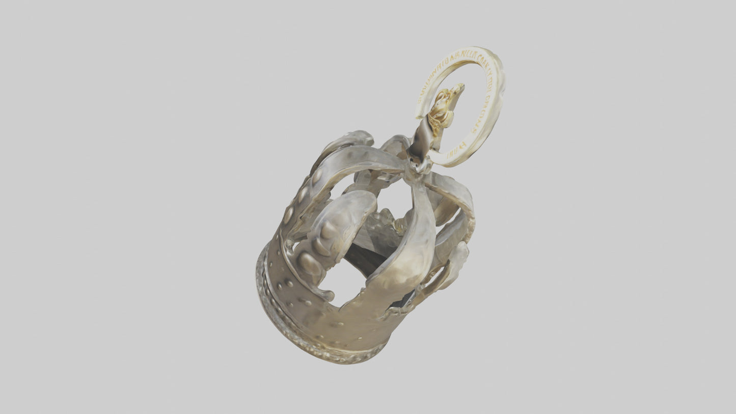 3D model Crown keychain model VR / AR / low-poly