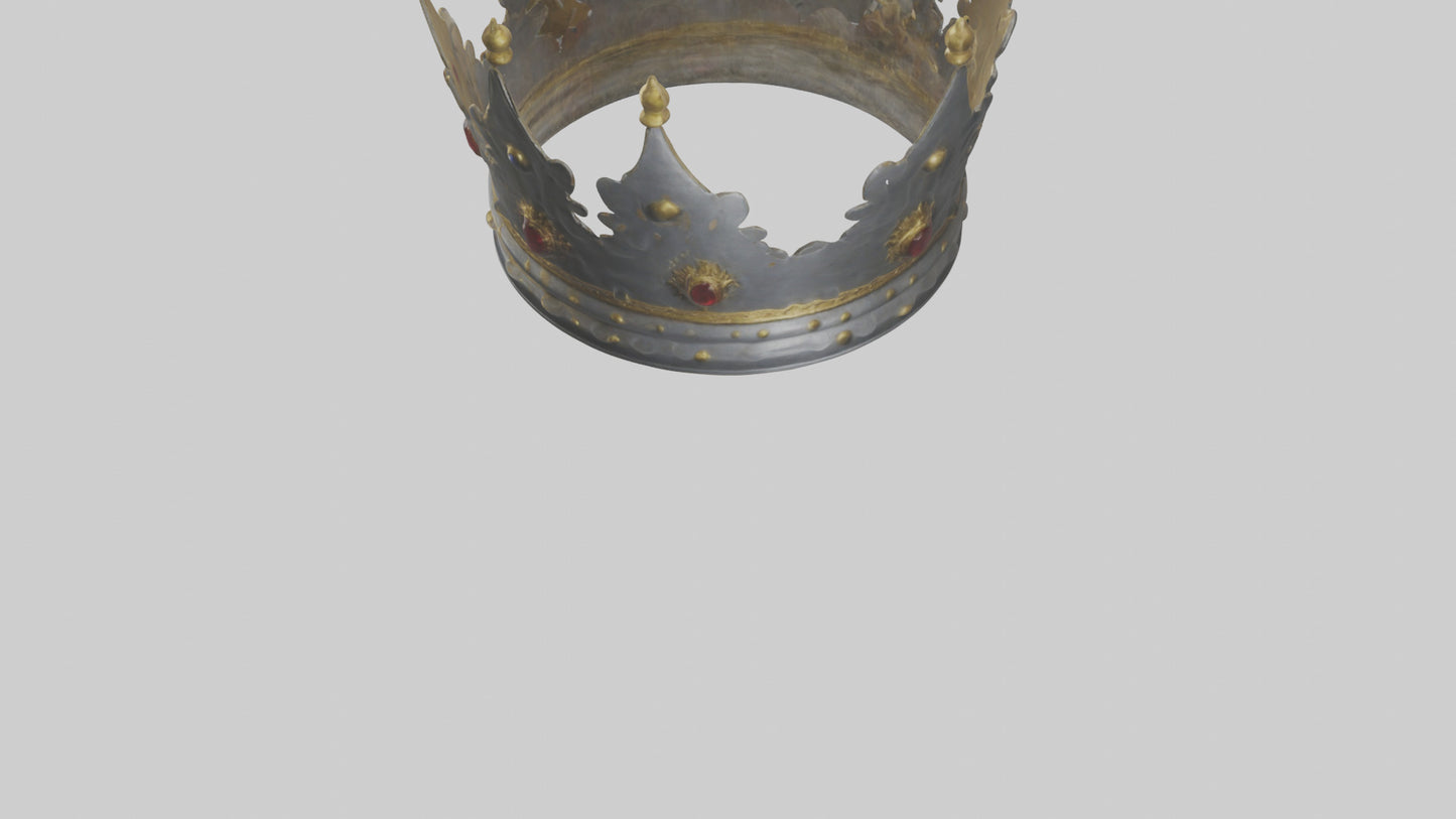 3D model Crown of the Kings model VR / AR / low-poly