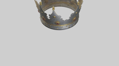 3D model Crown of the Kings model VR / AR / low-poly