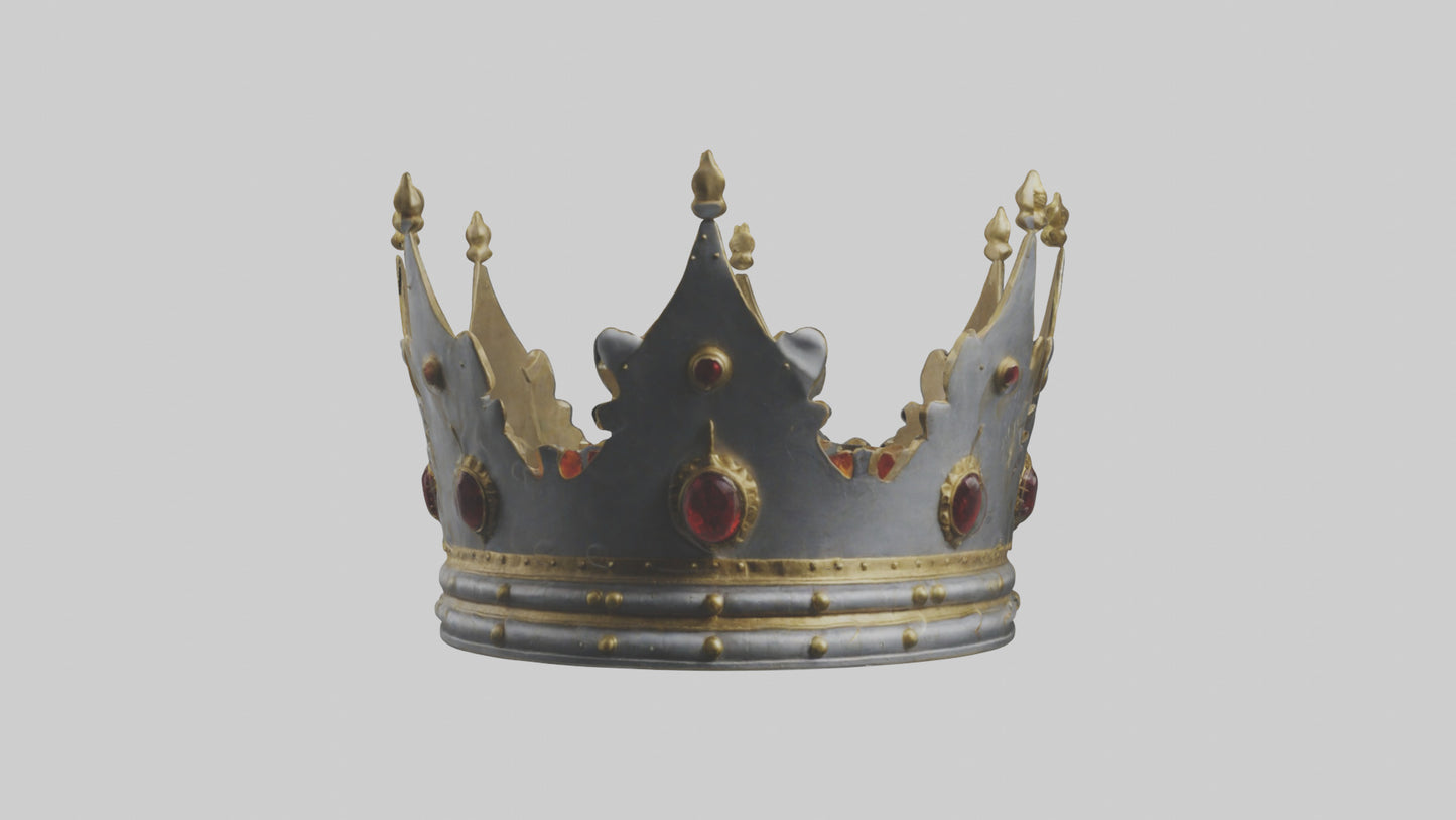 3D model Crown of the Kings model VR / AR / low-poly