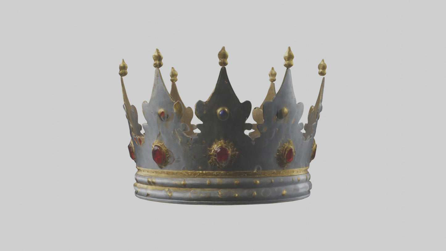 3D model Crown of the Kings model VR / AR / low-poly