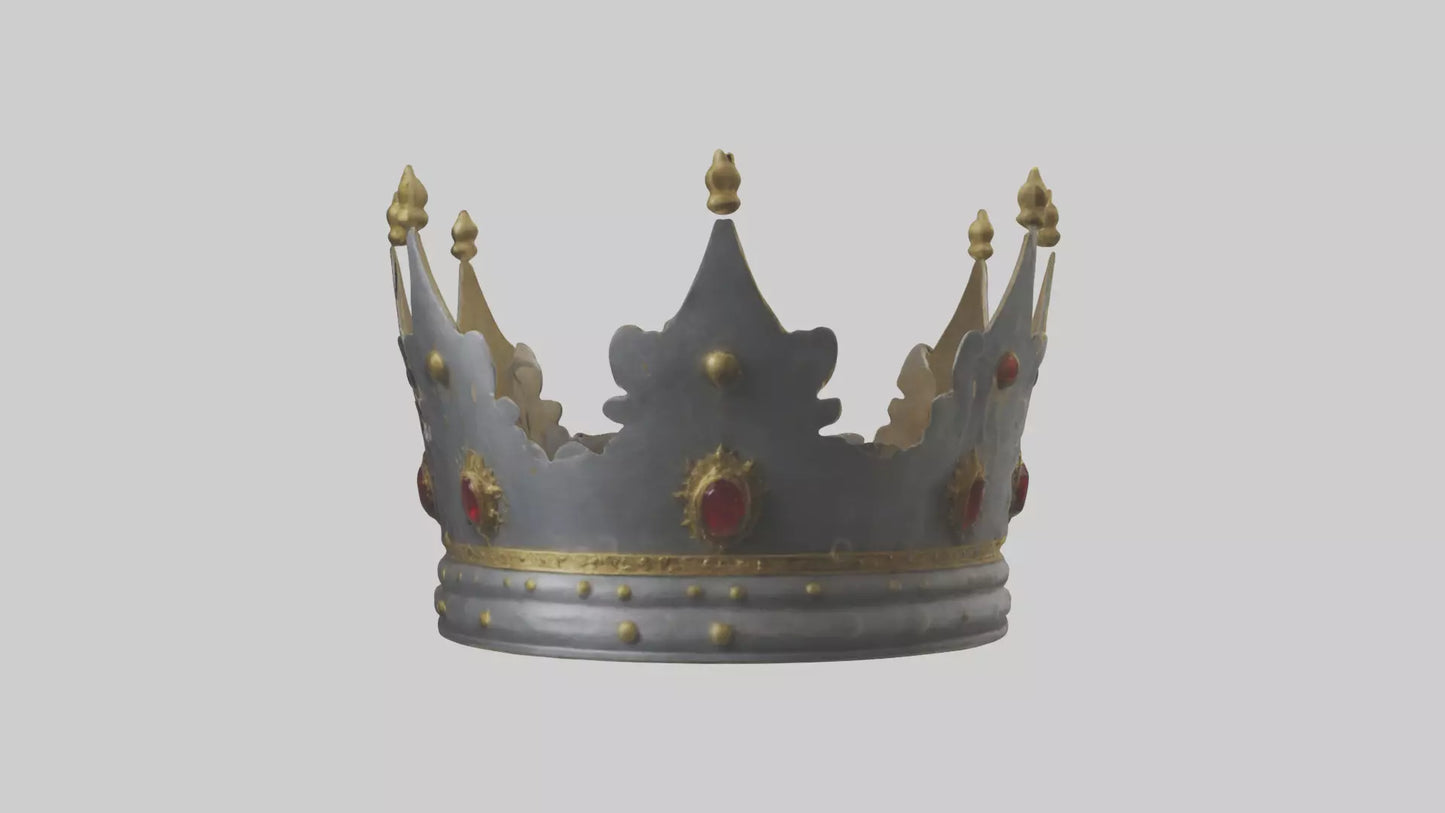 3D model Crown of the Kings model VR / AR / low-poly