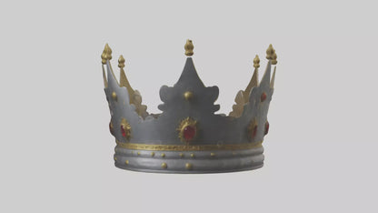 3D model Crown of the Kings model VR / AR / low-poly