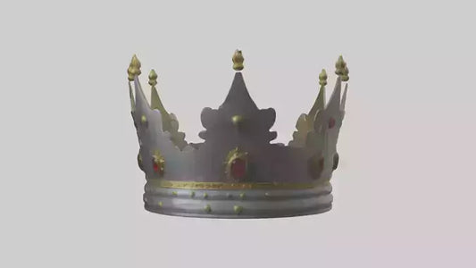 3D model Crown of the Kings model VR / AR / low-poly