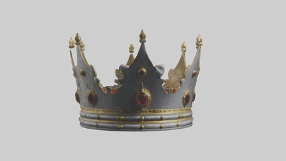 3D model Crown of the Kings model VR / AR / low-poly