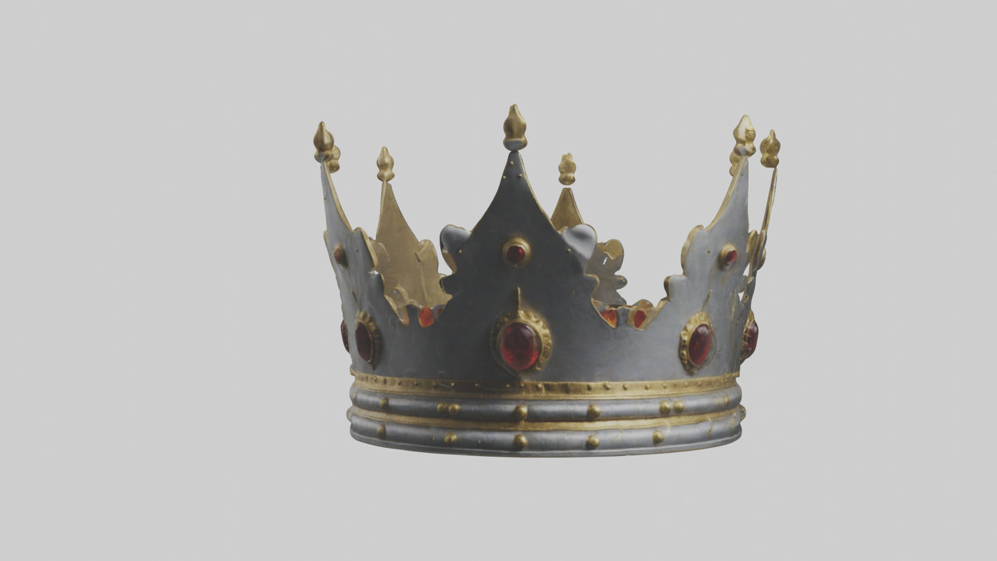 3D model Crown of the Kings model VR / AR / low-poly