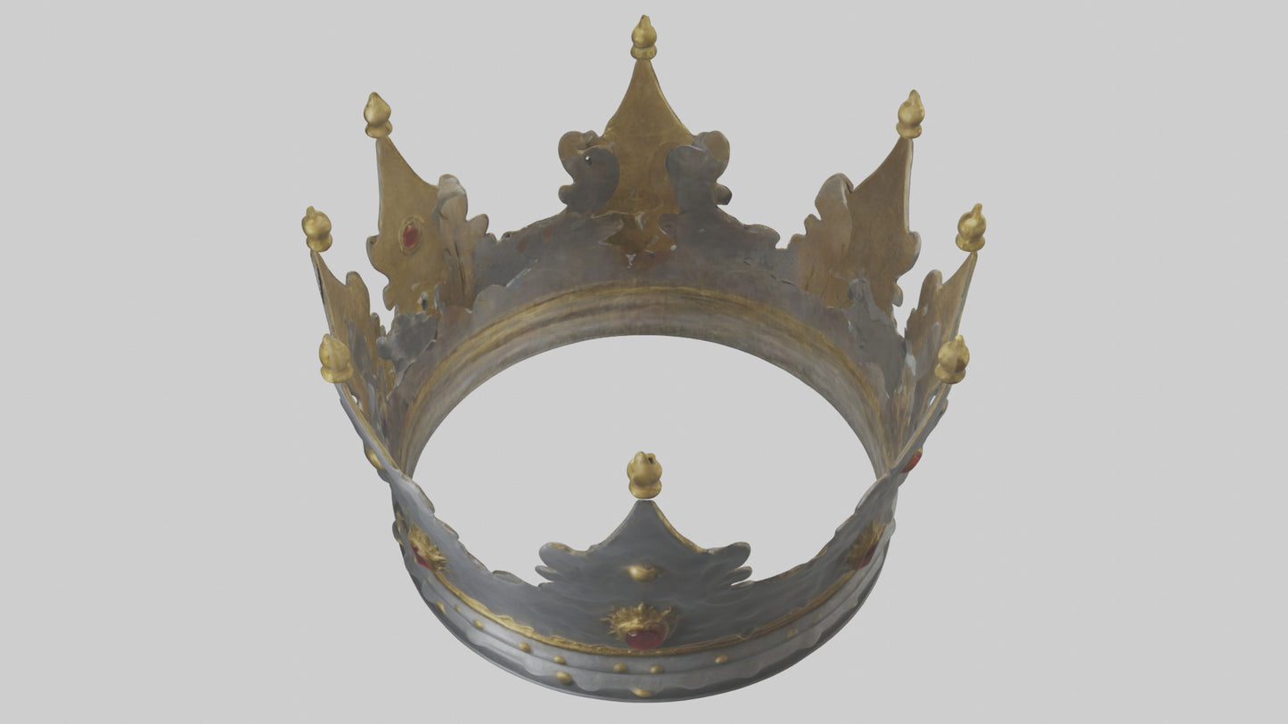 3D model Crown of the Kings model VR / AR / low-poly