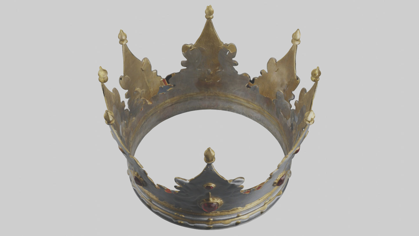 3D model Crown of the Kings model VR / AR / low-poly