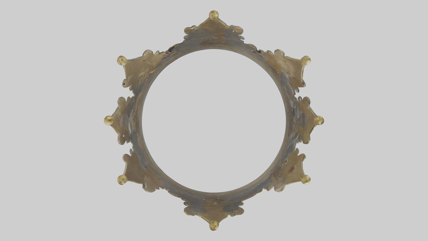 3D model Crown of the Kings model VR / AR / low-poly