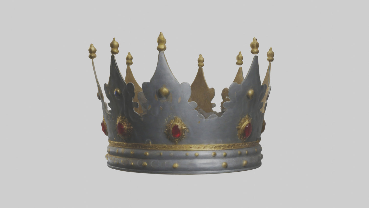 3D model Crown of the Kings model VR / AR / low-poly