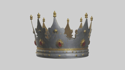 3D model Crown of the Kings model VR / AR / low-poly