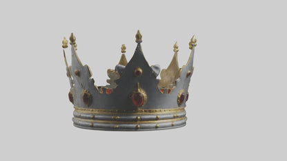 3D model Crown of the Kings model VR / AR / low-poly
