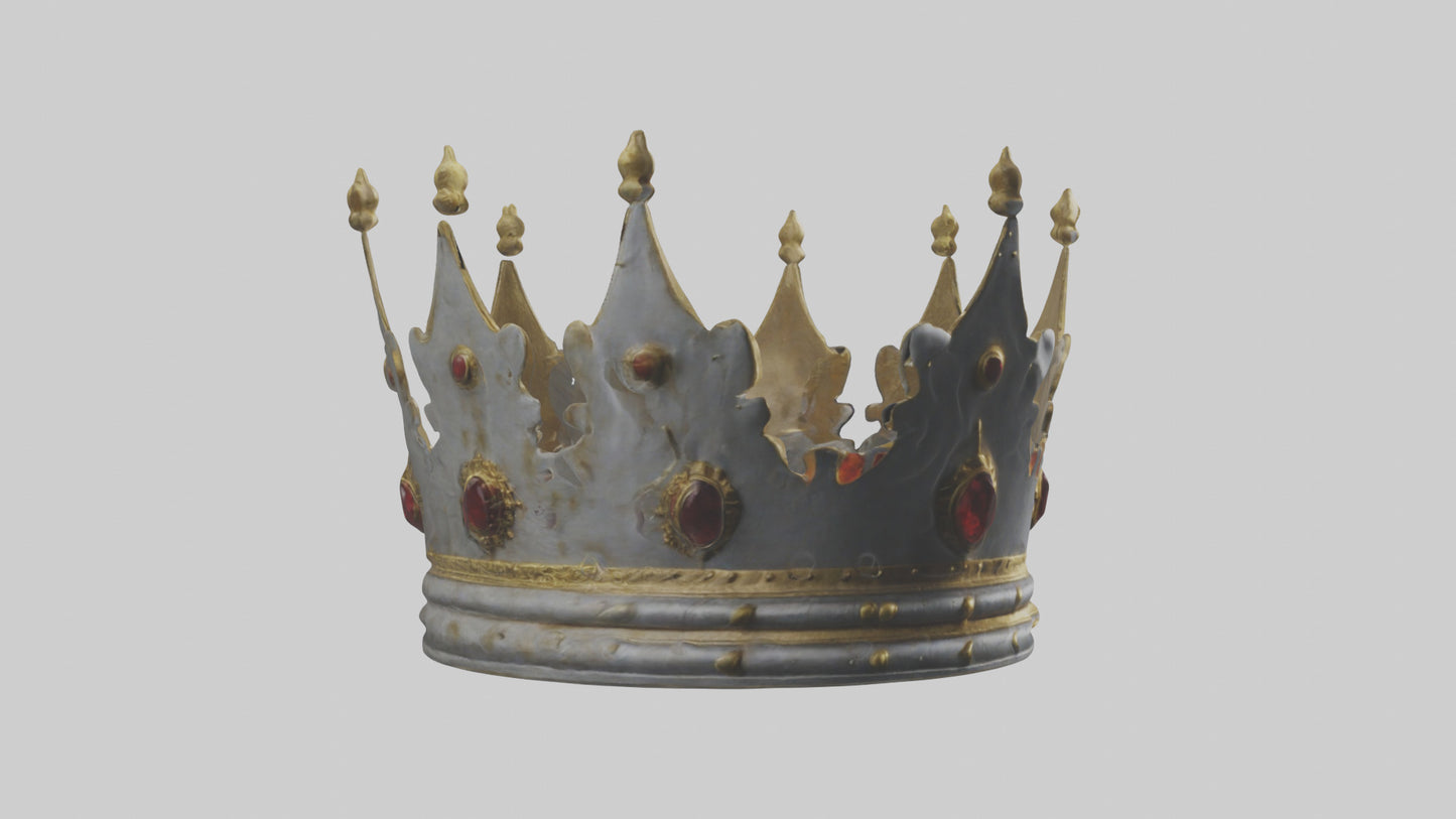 3D model Crown of the Kings model VR / AR / low-poly