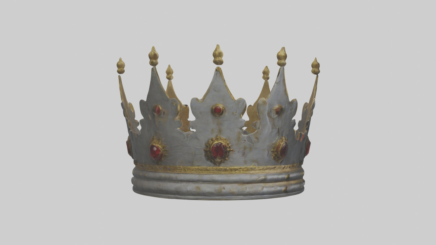 3D model Crown of the Kings model VR / AR / low-poly