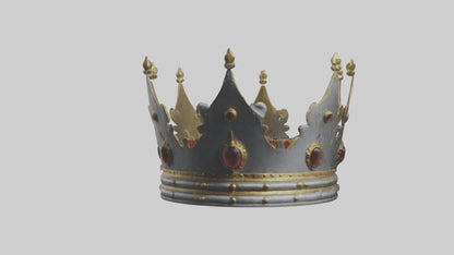 3D model Crown of the Kings model VR / AR / low-poly