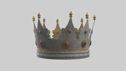 3D model Crown of the Kings model VR / AR / low-poly