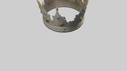 3D model Crown of the Kings model VR / AR / low-poly