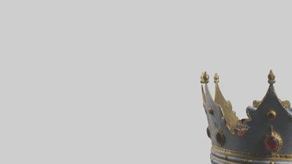 3D model Crown of the Kings model VR / AR / low-poly