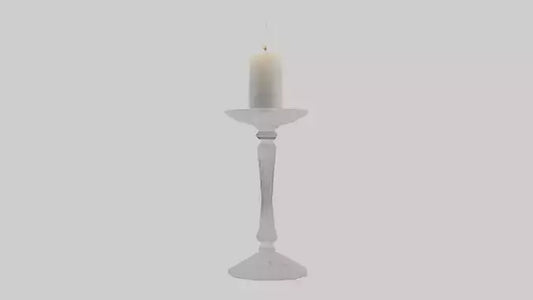Crystal candle holder model VR / AR / low-poly