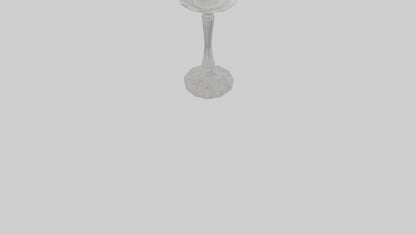 Crystal candle holder model VR / AR / low-poly