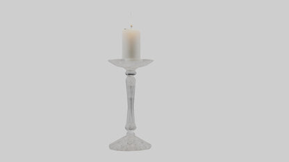 Crystal candle holder model VR / AR / low-poly