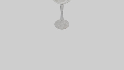 Crystal candle holder model VR / AR / low-poly
