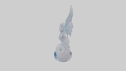 Crystal Fairy statue model VR / AR / low-poly