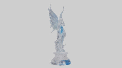 Crystal Fairy statue model VR / AR / low-poly